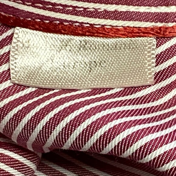 Eton Contemporary Men's Striped Red Shirt Size 43/17 - Picture 5 of 10